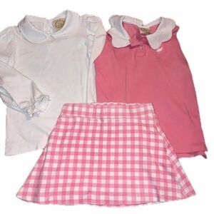 The Beaufort bonnet company Tbbc girls Pima cotton skort and shirt bundle size 6